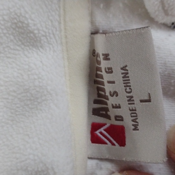 Alpine Designs Fleece Girl's White Size Large - Picture 3 of 4